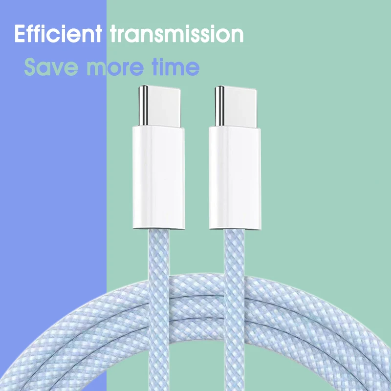 UGOURD PD 60W 20V3A TYPE C to C Fast Charging Cable for iPhone 15 Pro Max USB C To USB C USB2 480Mbps For Samsung Huawei xiaomi