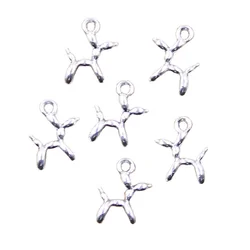 20pcs Charms Balloon dog 13x12x4mm Antique Silver Color Pendants Making DIY Handmade Tibetan Finding Jewelry