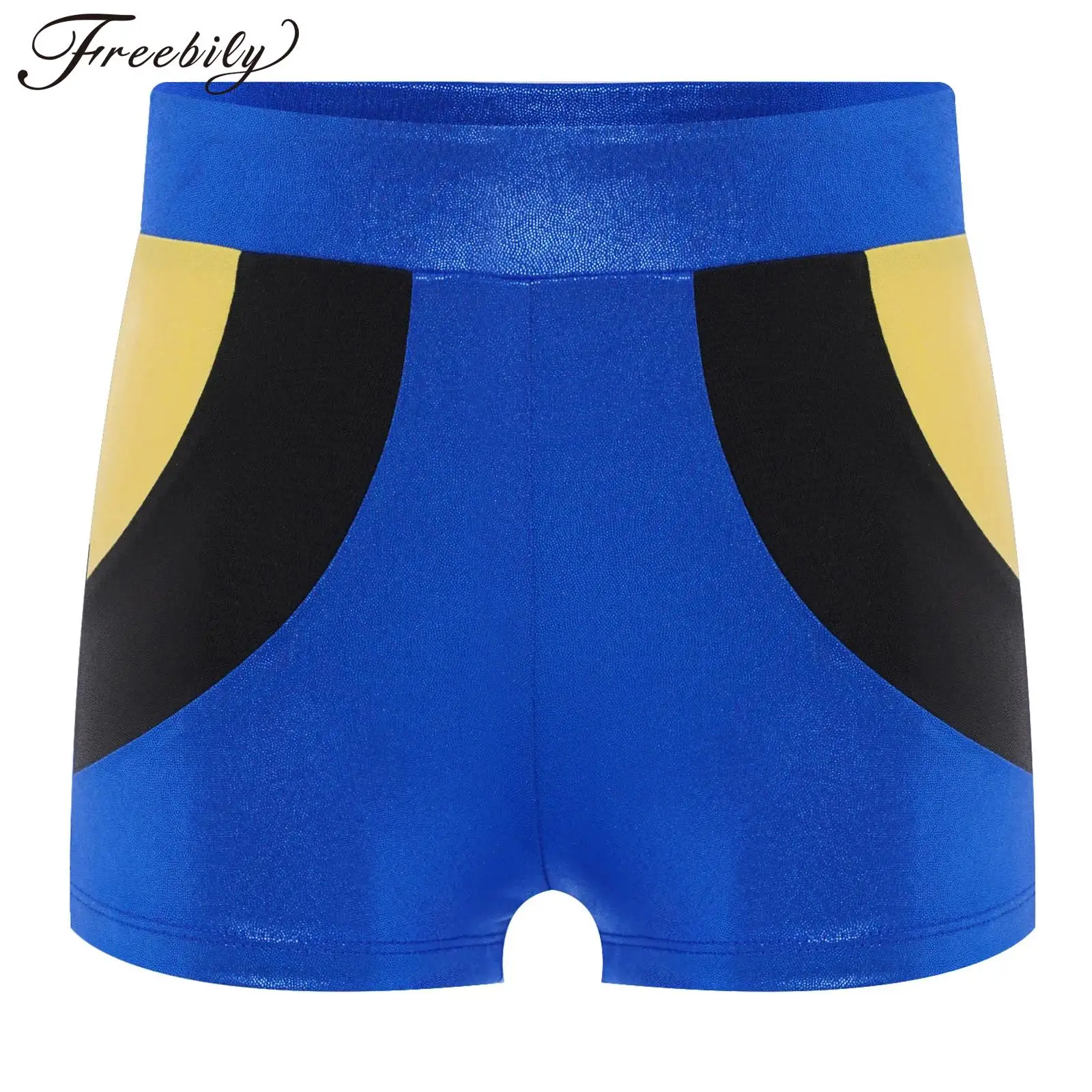 

Шорты для балета и гимнастики для девочек, блестящие эластичные брюки с поясом, фигурное катание, акробатика, тренировки, йога, танцевальная одежда