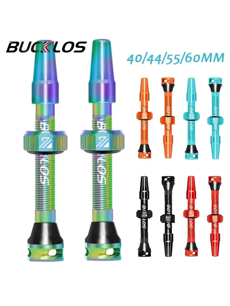 AliExpress BUCKLOS Bike Tubeless Valve 40MM 44MM 55MM 60MM Road Mountain Bicycle Presta Valves High Quality Tire Nipple MTB Accessories