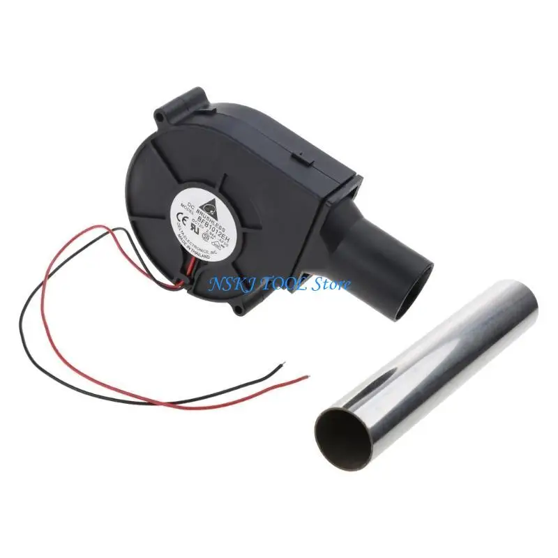 

L8RC Portable BBQ Fan DC12V Air Blower for Barbecue Camping Charcoal Starter