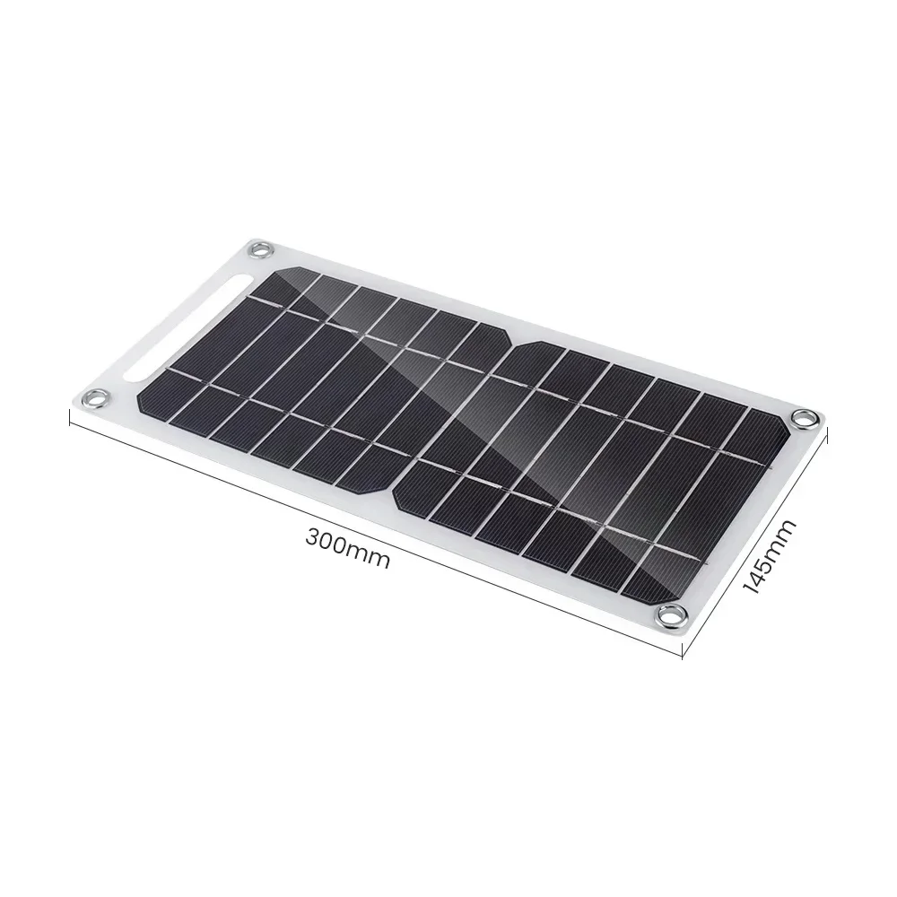 Wholesale Solar Panel 1-14pcs USB Waterproof Outdoor Hiking Camping Portable Battery Mobile Phone Charging Bank Charging Panel