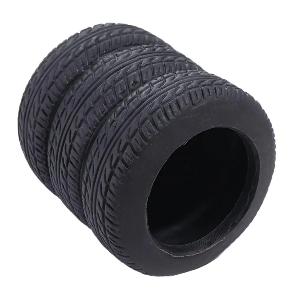

Car Tyre Design Tire Shaped Pen Holder Stationery Storage Black Stack Stationery Desk Organizer 3-Layer Practical