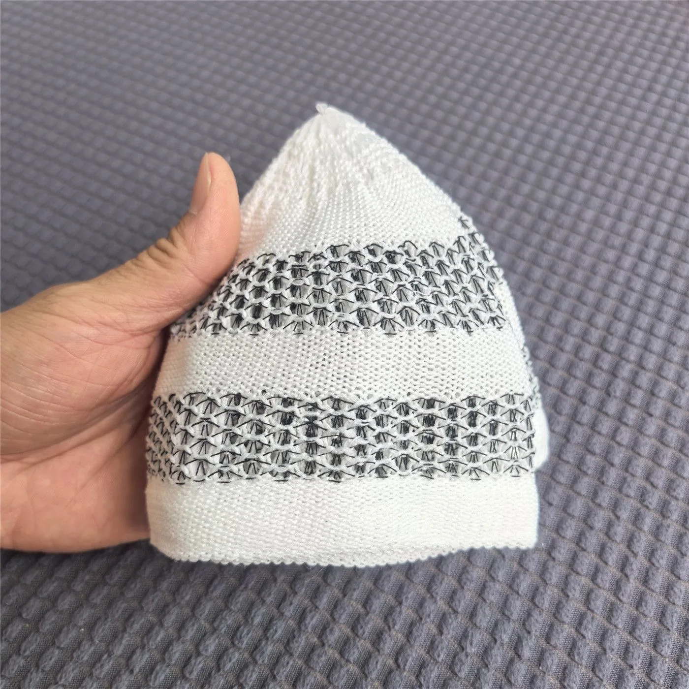 Muslim Caps For Men Clothing Women Skull Prayer Hat  Knitted Mesh Kufi Kippah Islamic Saudi Arabia Jewish Summer Black 03679 view 4
