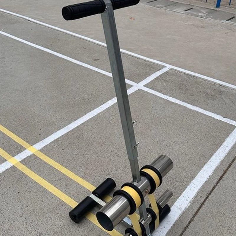 

Basketball court badminton court scribing machine tape road marking parking space masking paper paste the ground