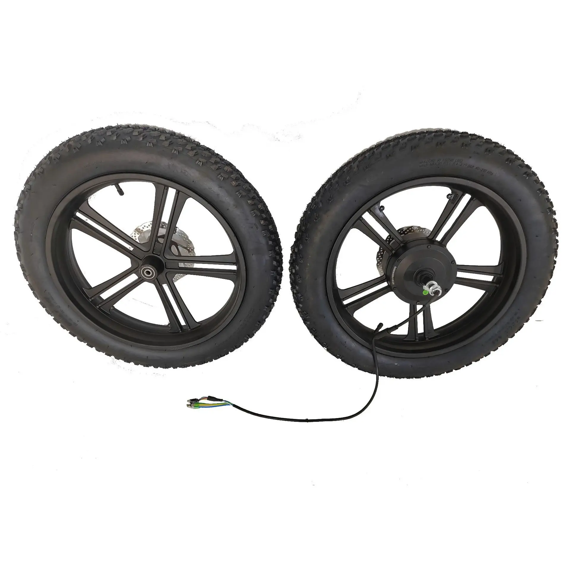 20 Inch Snow Folding Electric Bicycle Integrated Wheel Motor 750w Aluminum Alloy 20 * 4.0 Tire Gear Opening 170mm