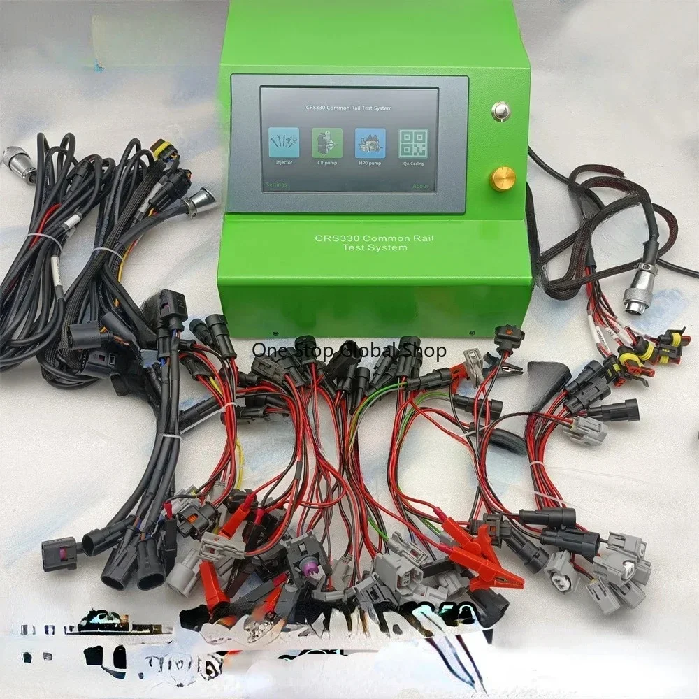CRS330 Common Rail Injector Pump HP0 Pump QR Coding Test System Simulator Tester Testing 6 Injectors Same Time view 3