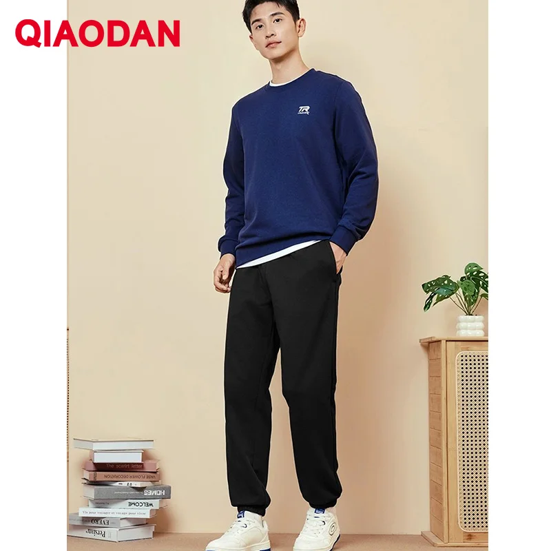 

QIAODAN Jogger Roadwork Pants Winter Leisure Long Sweatpants Teenagers Daily Wear Sport Trousers With Pockets QXEKL3253011A