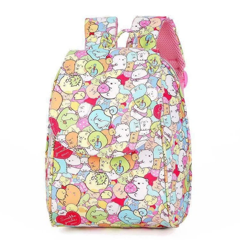 Hello Kitty Kids Backpack Girls My Melody Corner Creature Schoolbag Student Children Bag PU Leather Backpack Light Kids Bags