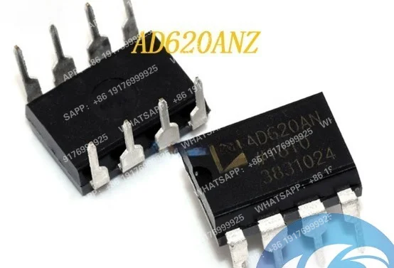 amplificateur-d'instrumentation-a-faible-derive-et-faible-consommation-d'energie-original-et-authentique-ad620anz-dip-8-10-pieces