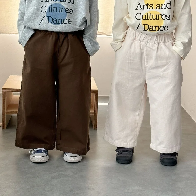 Bellbell Herbst Kinder Jungen Weite Hosen, lockere, einfarbige Hose mit elastischem Bund, für Kleinkinder und Jungen, 2-10 Jahre, Baby-Jungen-Hose, gerade geschnitten. – Detail 21