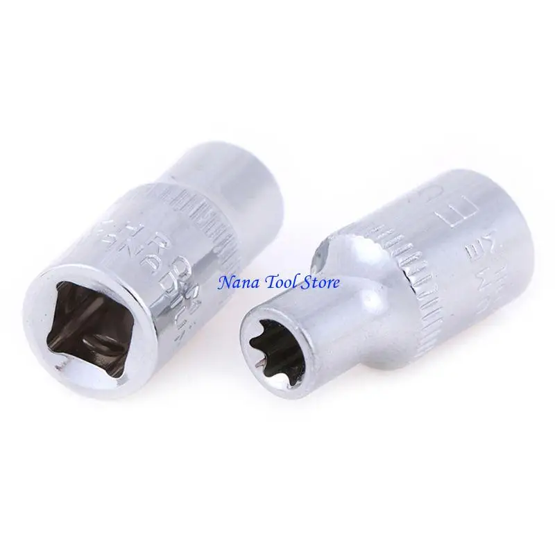 

31GJ 1/4" Ratchet Socket Torx Star Bit Socket Adapter E Socket Driver Joint Hand Tool