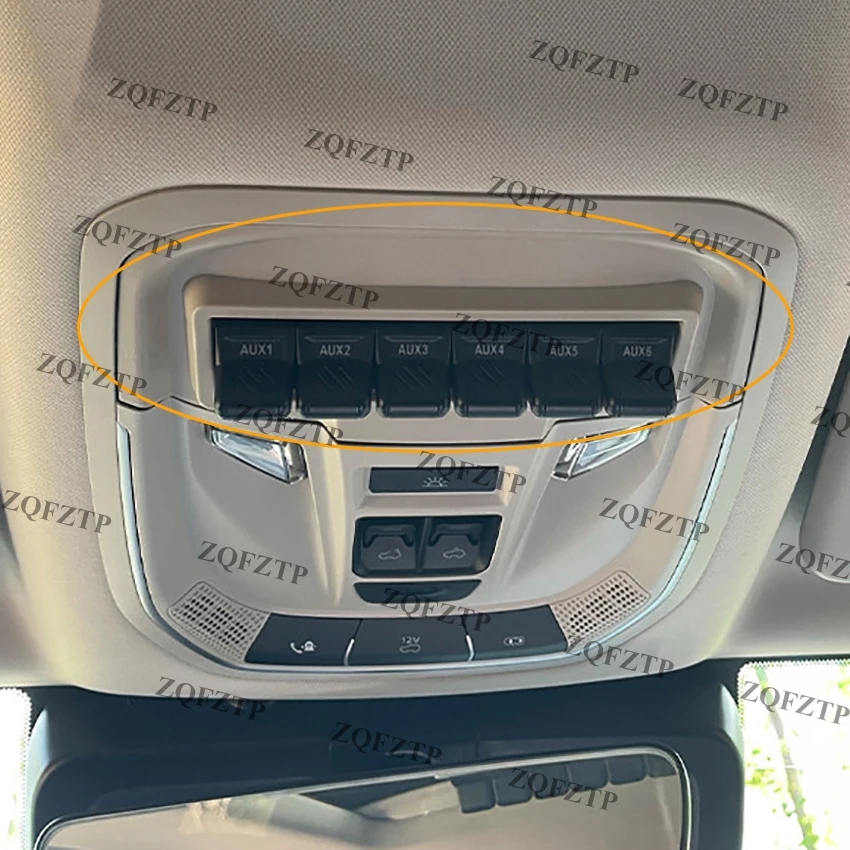 For Tank 300/400 Six-way Wired Aircraft Switch Modification Car Roof Spotlight Switch Button Assembly Control