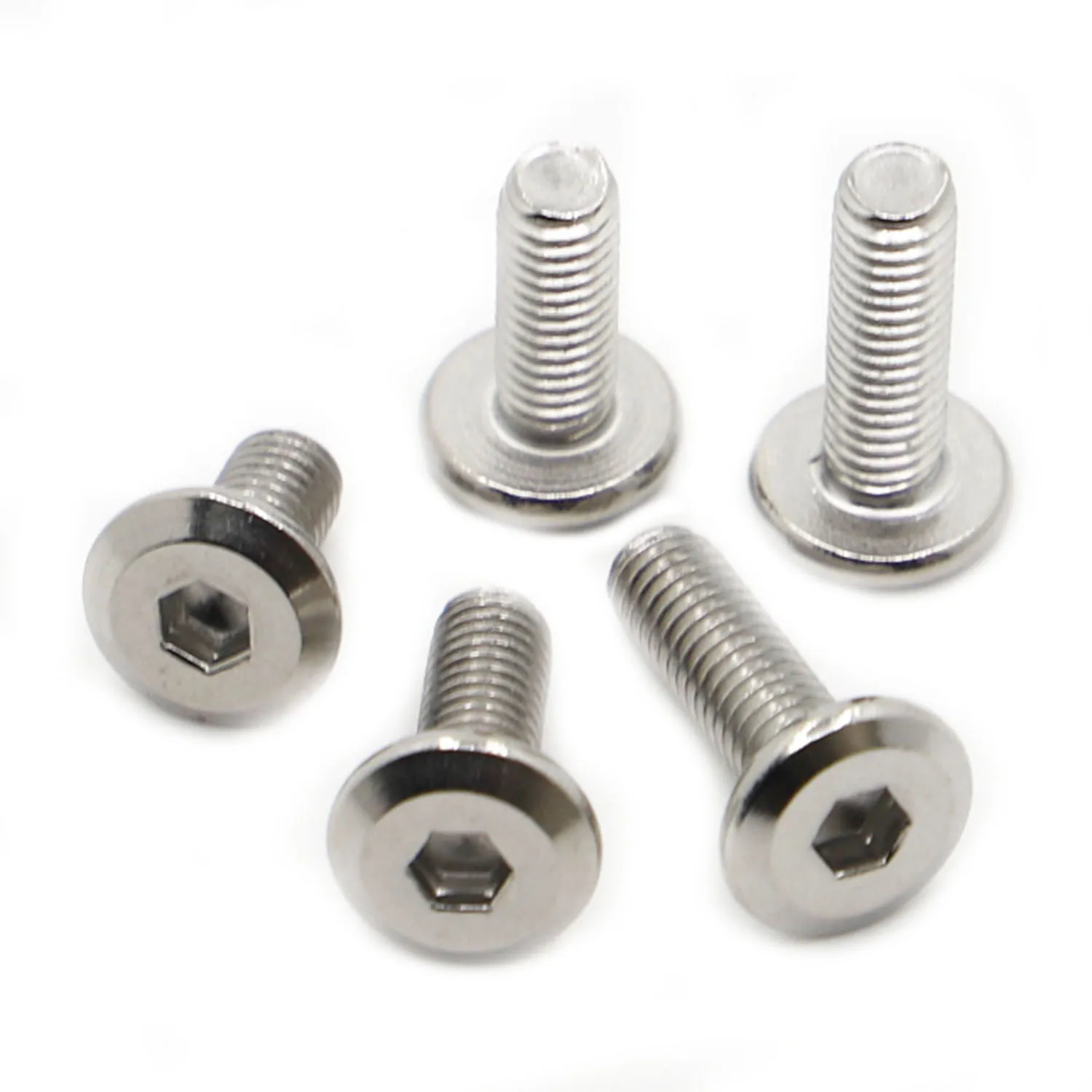 

5-20pcs M3 M4 M5 M6 M8 304 Stainless Steel Large Flat Hex Hexagon Socket Head Allen Furniture Bolts Connector Joint Screws