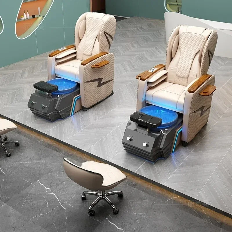 Nail Beauty Sofa Foot Chair Eyelash Recliner Multifunctional Foot Bath Therapy Massage Couch