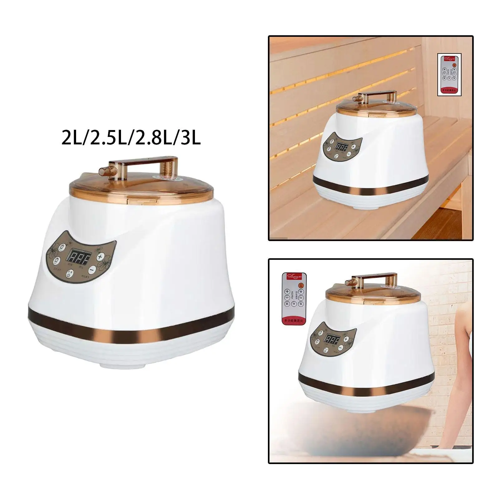 Premium Sauna Steamer Pot PP Material Sturdy Steam Sauna Generator for Home Indoor Fumigation Bath