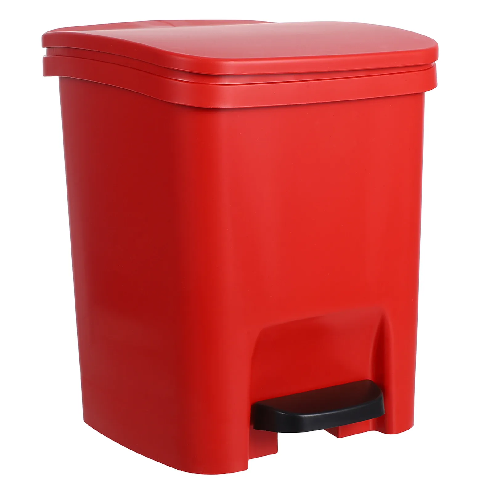 

10L Stylish Foot Operated Trash Can Flip Lid Sealed Smell Control Compact Waste Bin for Desk Counter Bedside Bathroom Home