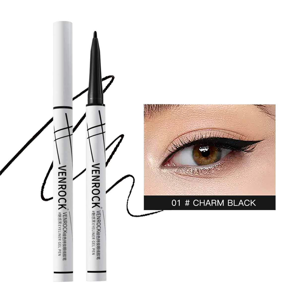 three sets  Venrock color painting and makeup holding eyeliner gel pen