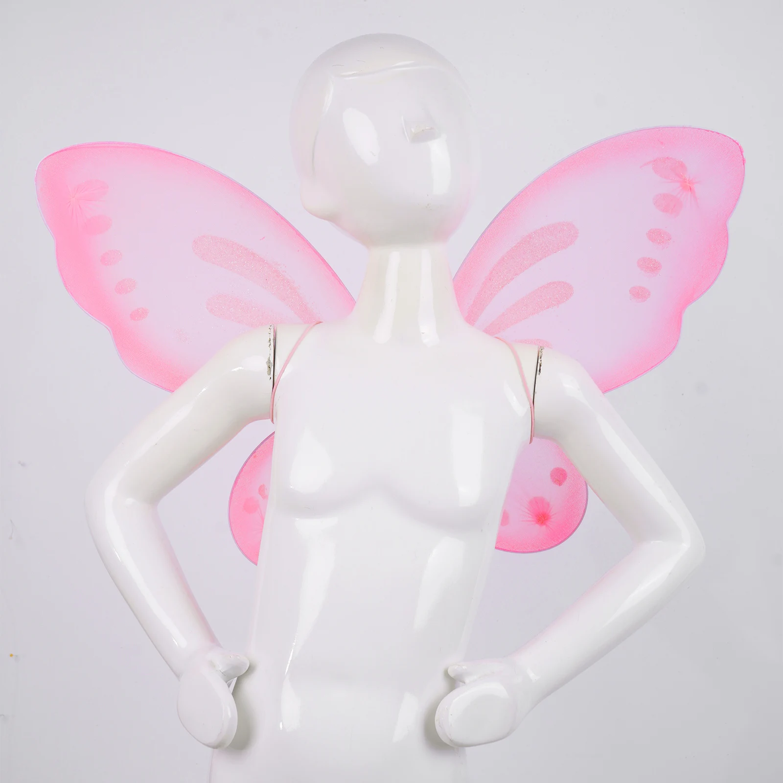 Halloween Girls Cosplay Costume Beautiful Butterfly Style Wings Star Shape Fairy Roleplay Stick Props for Carnivals Photography