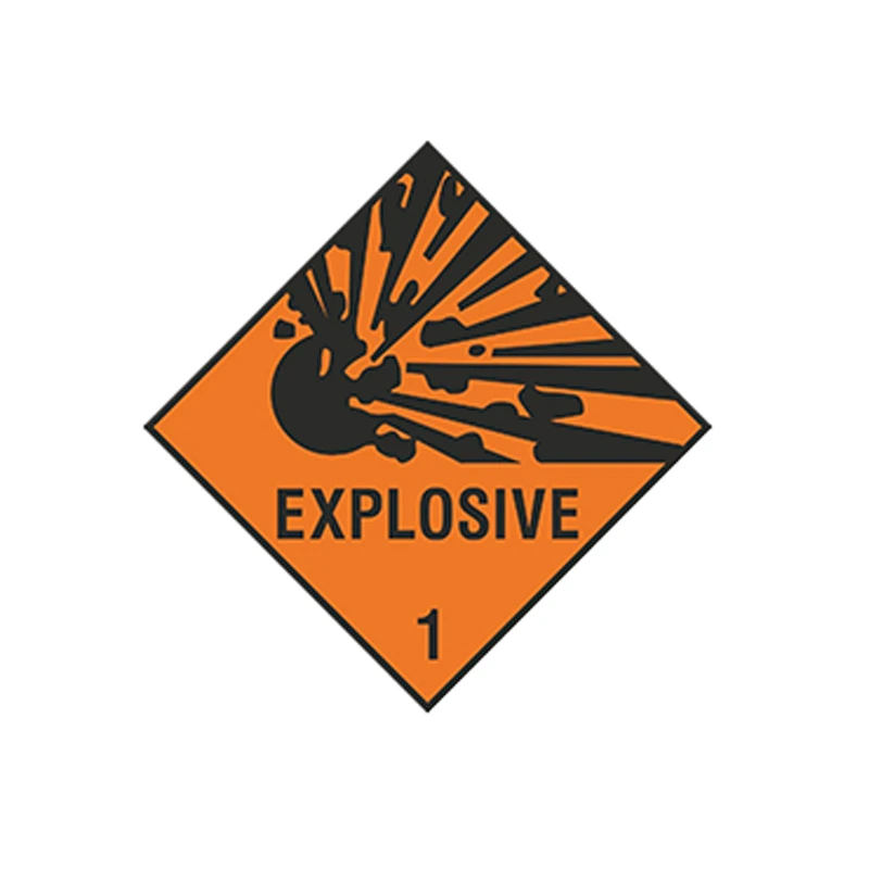 Jpct Orange Explosion Warning Car Sticker Cross Country Diesel Vehicle Motorcycle Accessories Decoration Car Fun Decal PVC