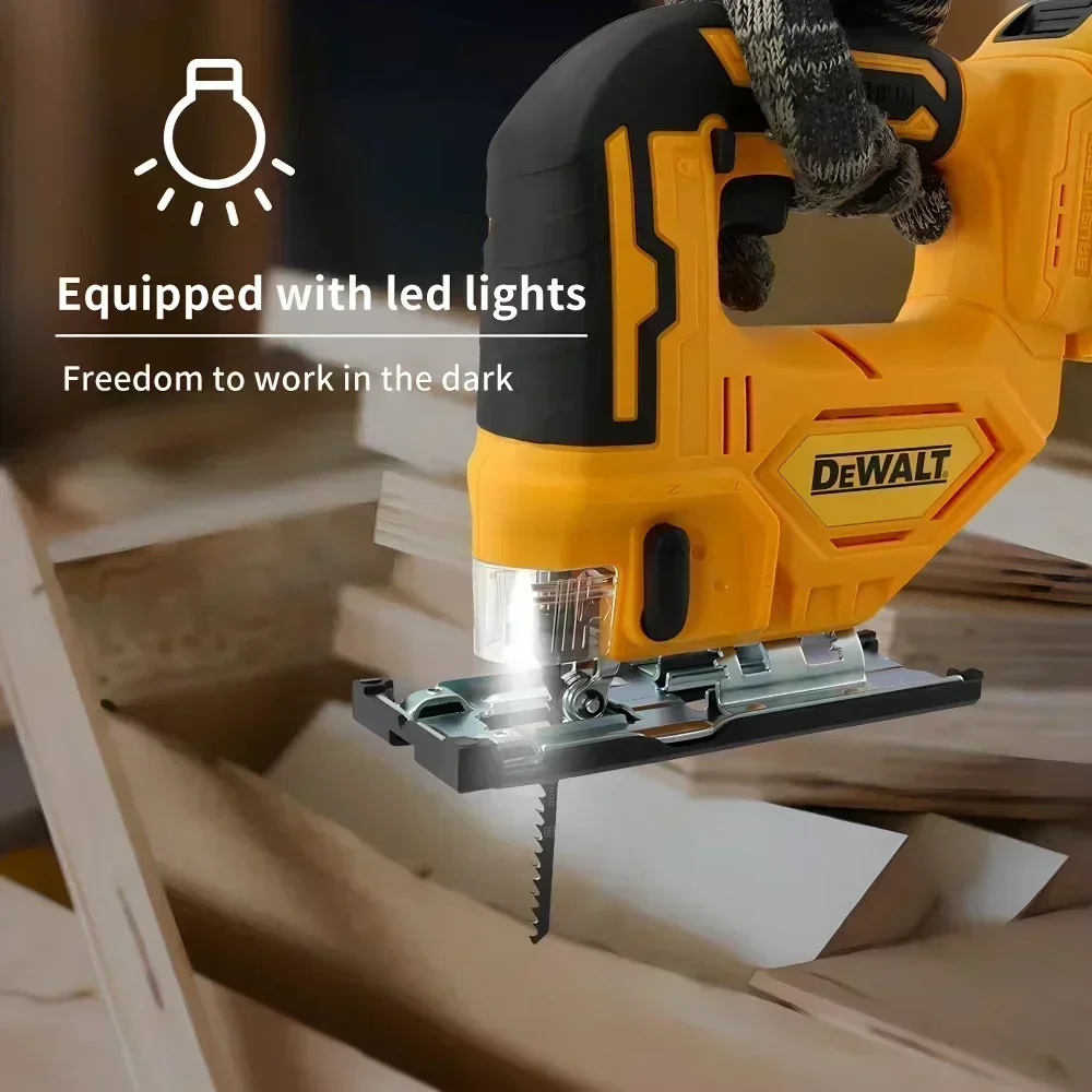 DewaltBrushless Curve Saw 20V Cordless Electric Jig Saw Portable Multifunction Adjustable Woodworking Power Tool（only machine）