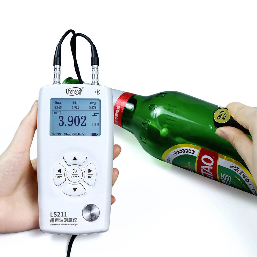 Custom LS211 Multi Probe Ultrasonic Thickness Measurement High Precision Ultrasonic Thickness Gauge for Metal