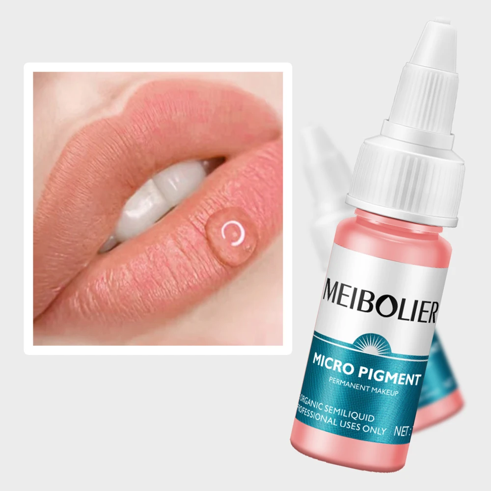 MABOLIER-tinta para tatuaje de arte corporal, pigmento de mezcla permanente para maquillaje permanente, micropigmentación de labios de planta Natural, 15ml