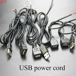 2PCS 5V USB 2.0 2 Pin 2 Wire diy usb Male Jack Connector Cable Power Charge Extension Cable Cord 0.3m/1m Connector Adapter
