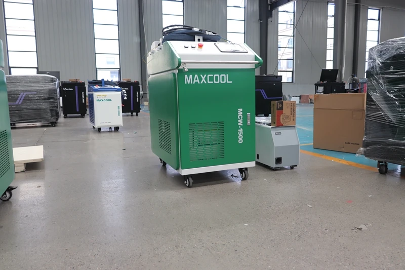 Maxcool 2000w 3kw 1.5kw Hanwei Double Pendulum System 3 in 1 Fiber Laser Cleaning Machine Welder Cutter