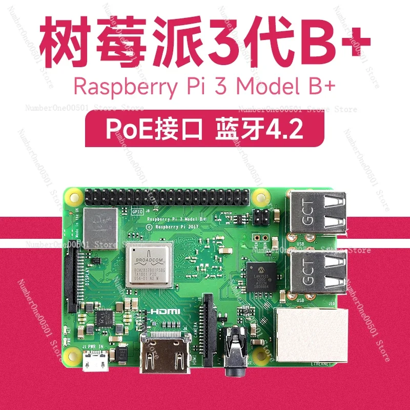 3 Model B + Bluetooth with WiFi BCM2837B0 Gigabit Ethernet