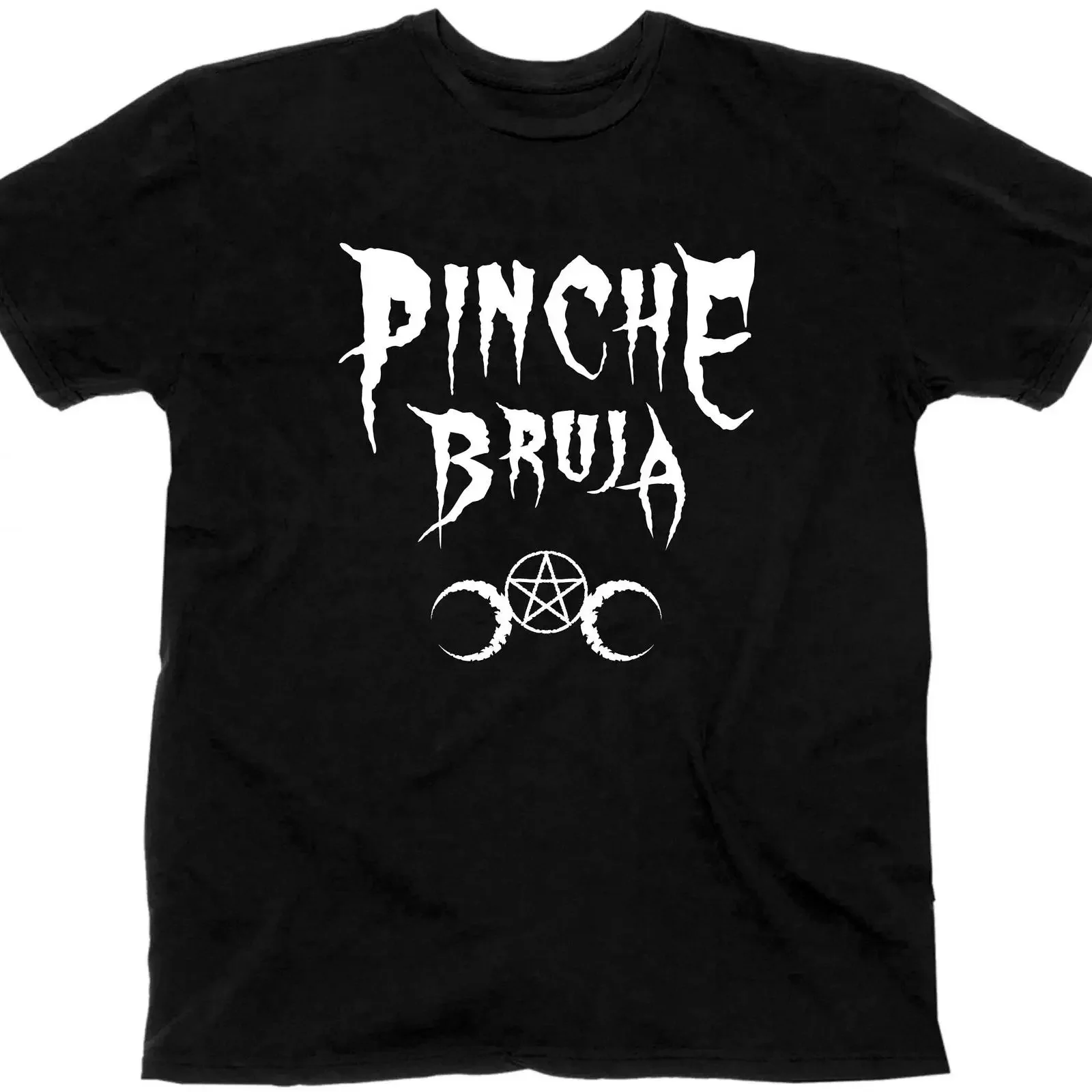 Pinche Bruja Triple Moon Goddess vintage Washed Unisex fashion graphic Comfortable Versatile homme Casual designer clothes