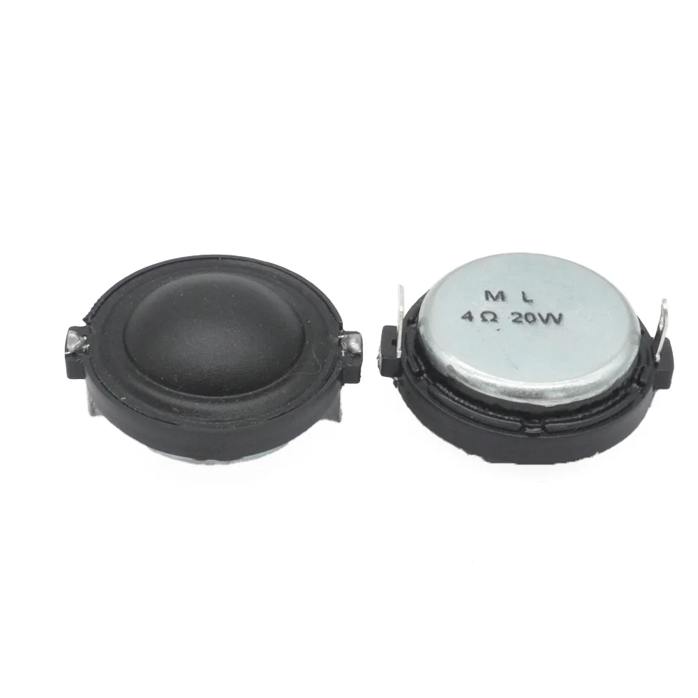 2 Pcs/lot 30MM 4 Ohm 20W Tweeter Speaker Silk Film 20-core Hifi Silk Treble Mini Loudspeaker DIY Bluetooth Amplifier