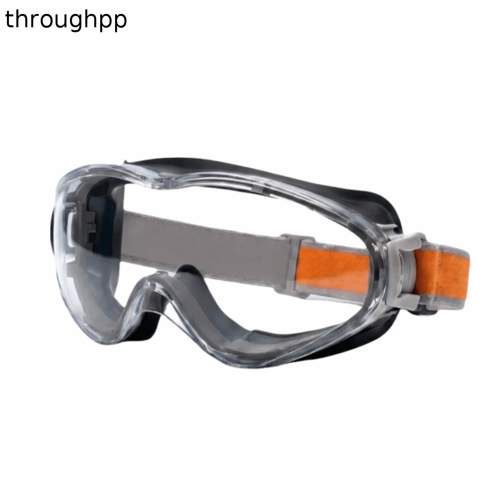 Anti Scratch Safety Glasses Clear Lens Lightweight Anti Fog Goggles Silicone Frame Splash Proof Protective Eyewear