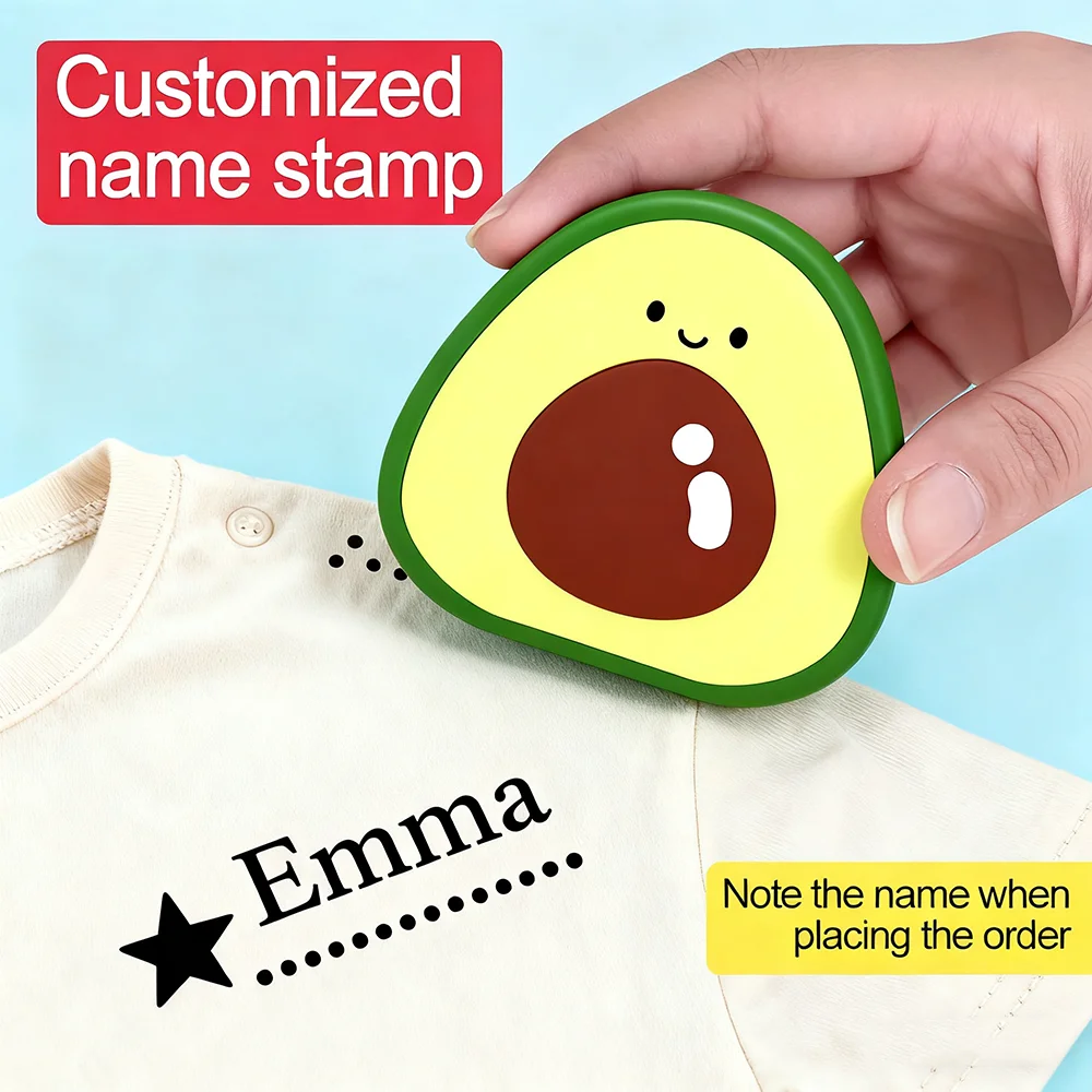 

Customized children's name stamp personalized waterproof seal stamp for clothing personalized school ink name seal