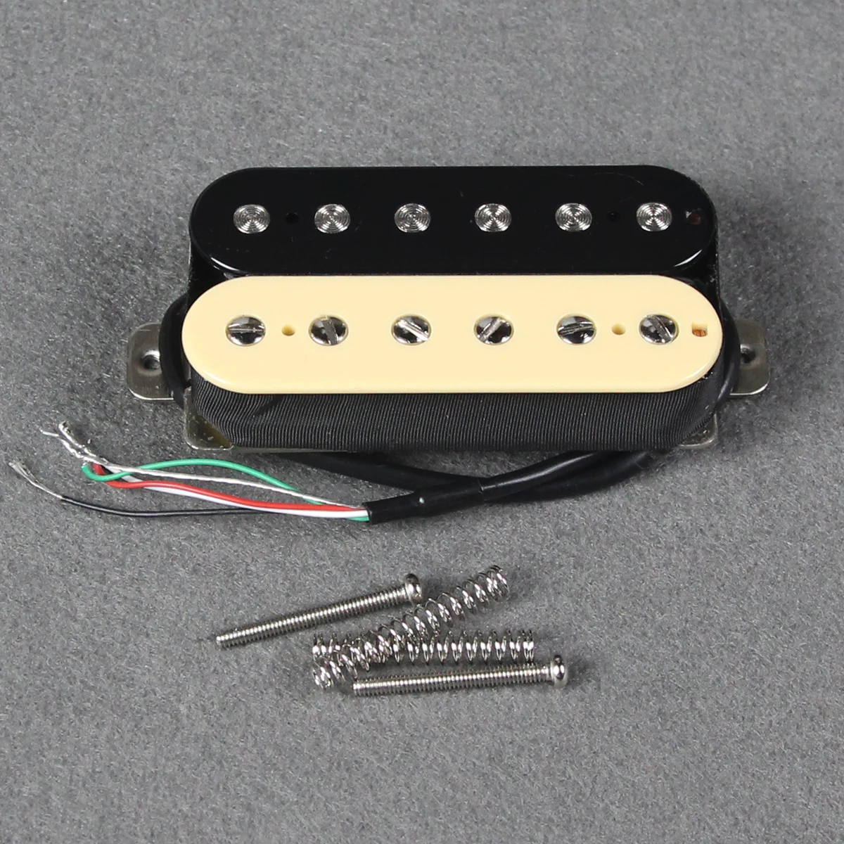 FLEOR Zebra Color Electric Guitar Humbucker Pickup Bridge Pickup Ceramic 4-Wire Guitar Parts