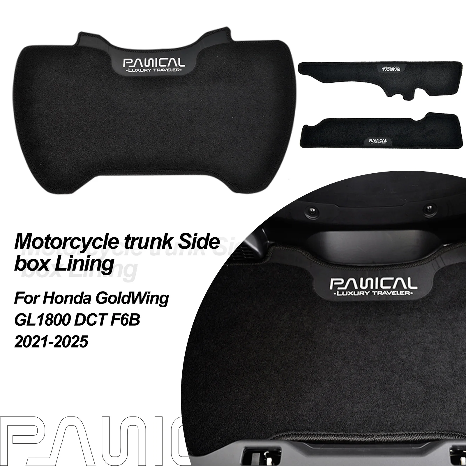PANICAL Motorcycle Rear Suitcase Mat for Honda GoldWing GL1800 DCT 21-26 Side Box Mat Saddle Cushion Storage Box Mat Accessories