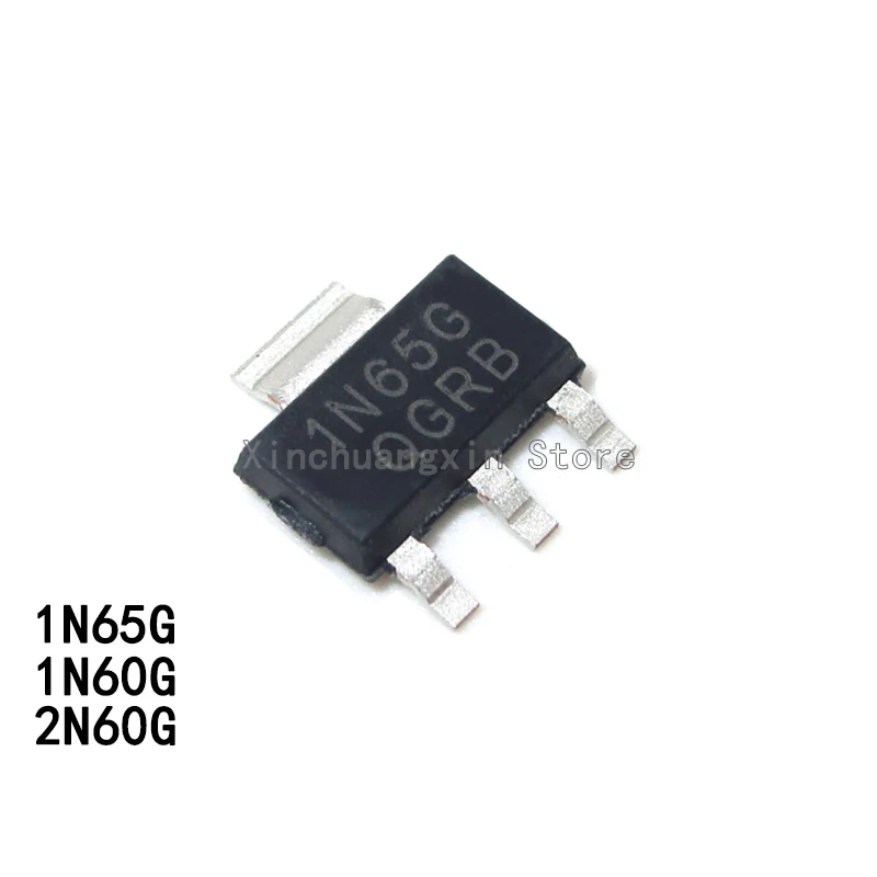 10PCS 1N60G 1N65G 2N60G SOT-223 N-Channel 600V/650V MOSFET Field Effect Tube