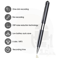 Professional Recording Pen Smart Noise Reduction Portable Voice Recorder Dictaphone Voice Activation Voice Recorder Pen