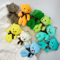 Oso de peluche de 12cm para niños, muñeco de peluche, llavero colgante, regalo pequeño para fiesta, regalos de boda, nuevo Color