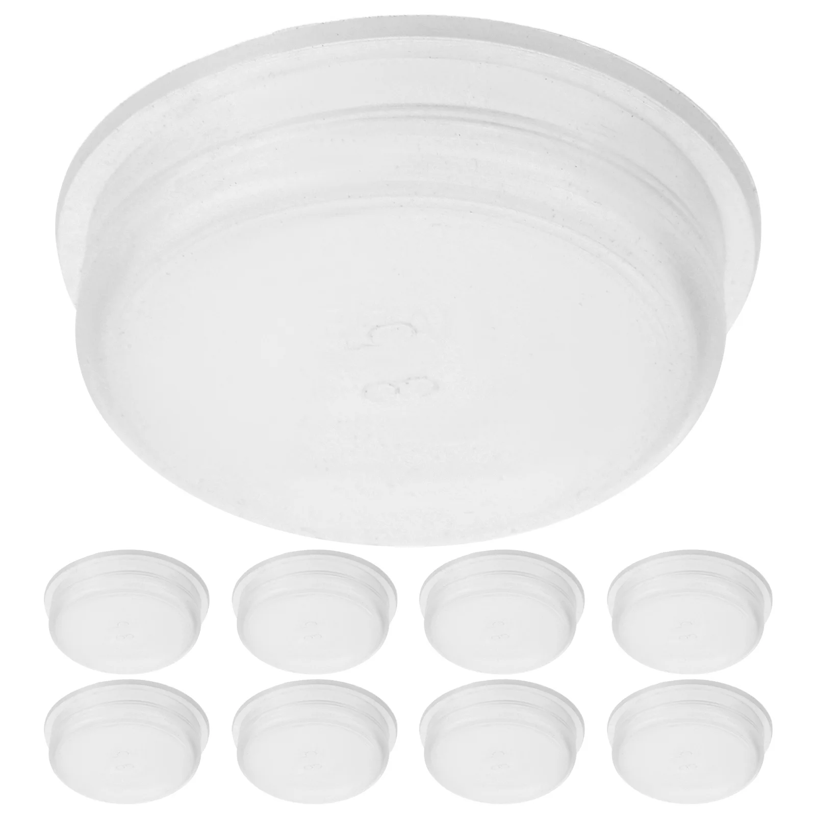 Bouchon inférieur pour tirelire, 10 pièces, couvercle d'étanchéité en PVC, Durable, facile à installer, boîte d'économie d'argent, bouchon de pot d'argent, bouchons en liège