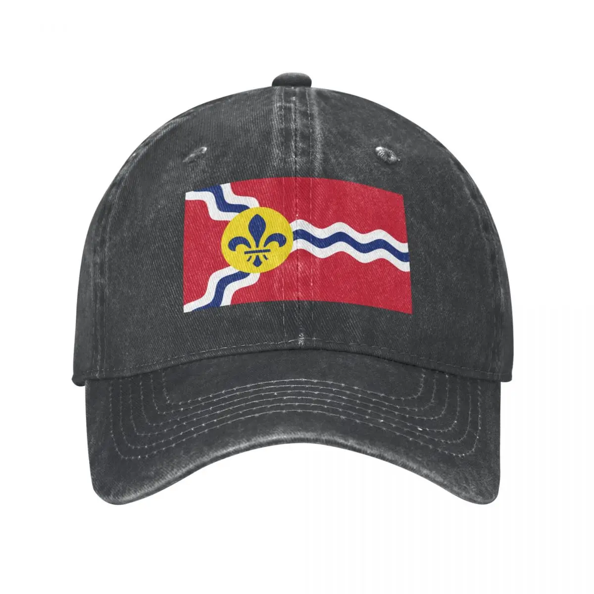 Flag of St. Louis, Missouri Cowboy Hat Golf Cap Luxury Cap Luxury Woman Men's