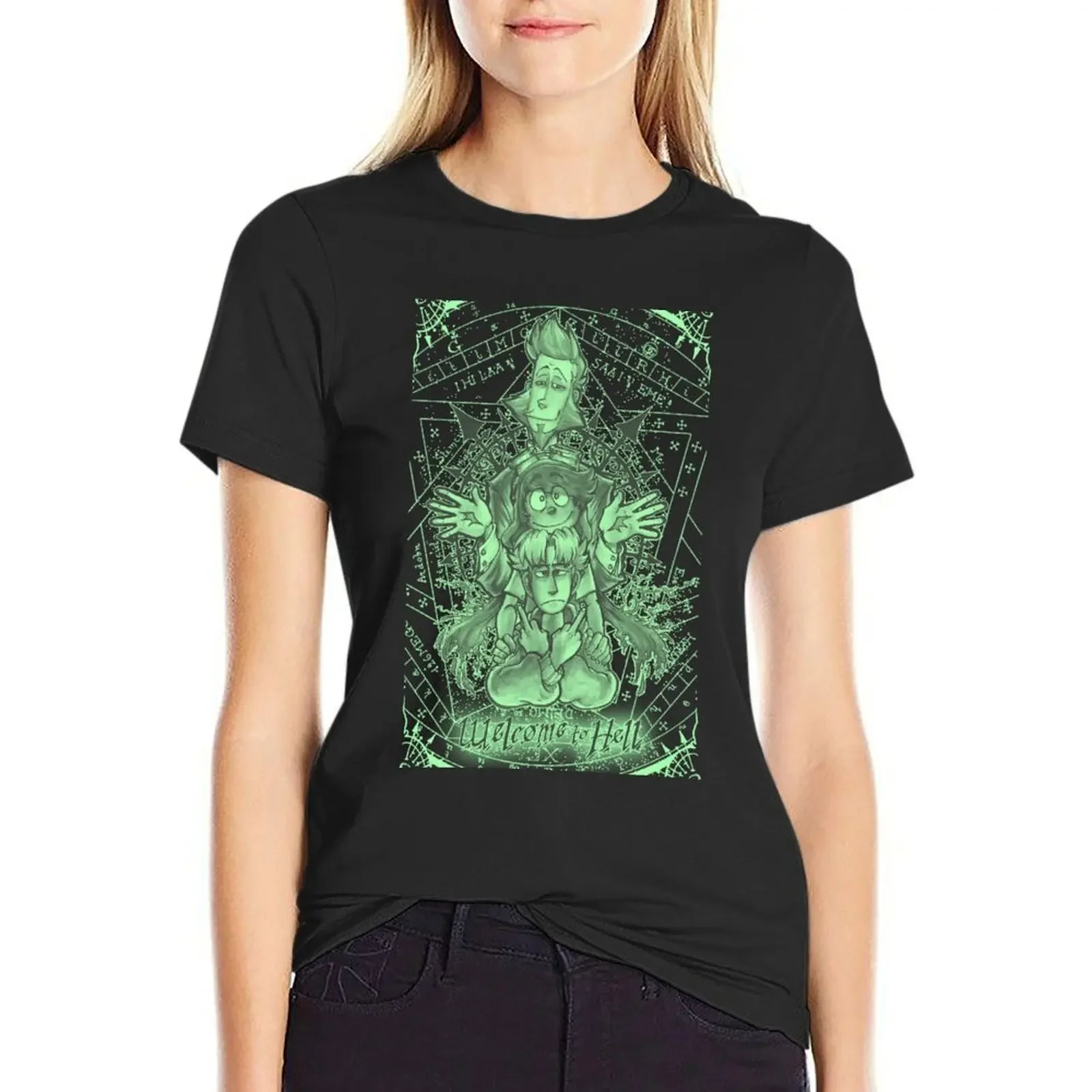 

W2H - Hierarchy T-Shirt Aesthetic clothing vintage clothes Female clothing plus sizes white t shirts for Women