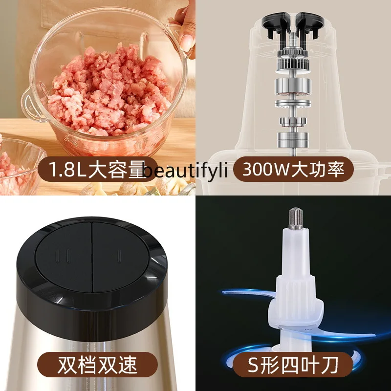 Piccola macchina elettrica per integratori alimentari per pasta d'aglio multifunzionale in acciaio inossidabile per uso domestico