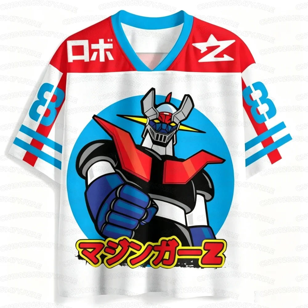 2026 Sommer Herren Damen Anime Mazinger Grendizer Trikot Sommer Fußball T-Shirt Freizeit-Sport-T-Shirt Oberteil – Detail 8