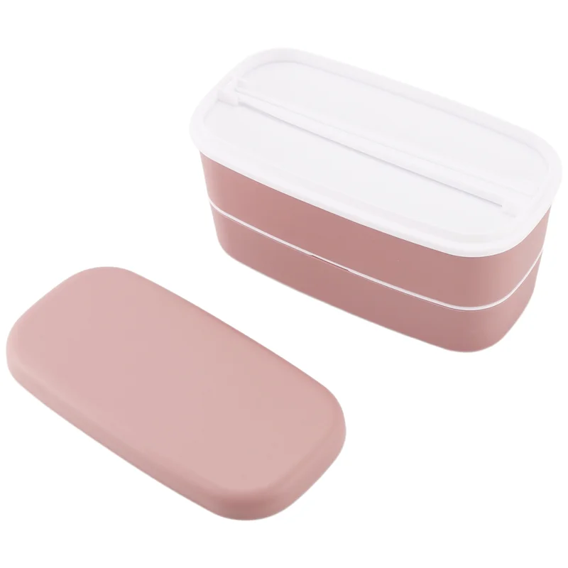 Lunch Box a 2 strati per microonde con scomparti isolati a tenuta stagna