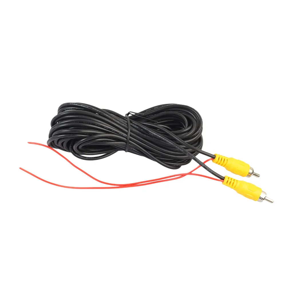 Automotive RCA Video Cable Male to Male Copper Core Durable Extension Wire for Car Backup Camera
