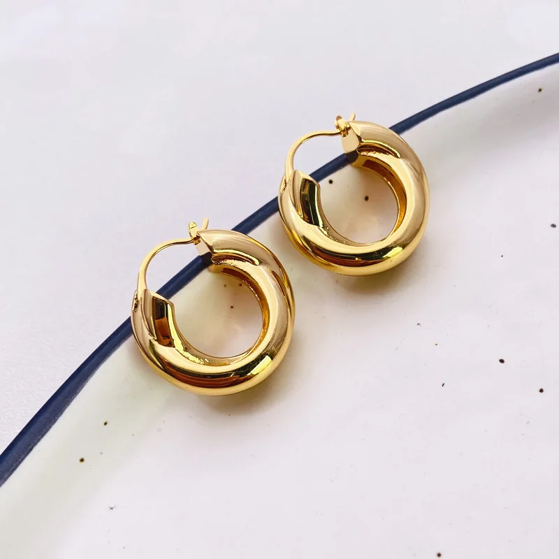 Withered Cross Loop Hoop Earrings With Exaggerated Feminine Temperament Jewelry Earrings Women's Earrings Ear Cuffs