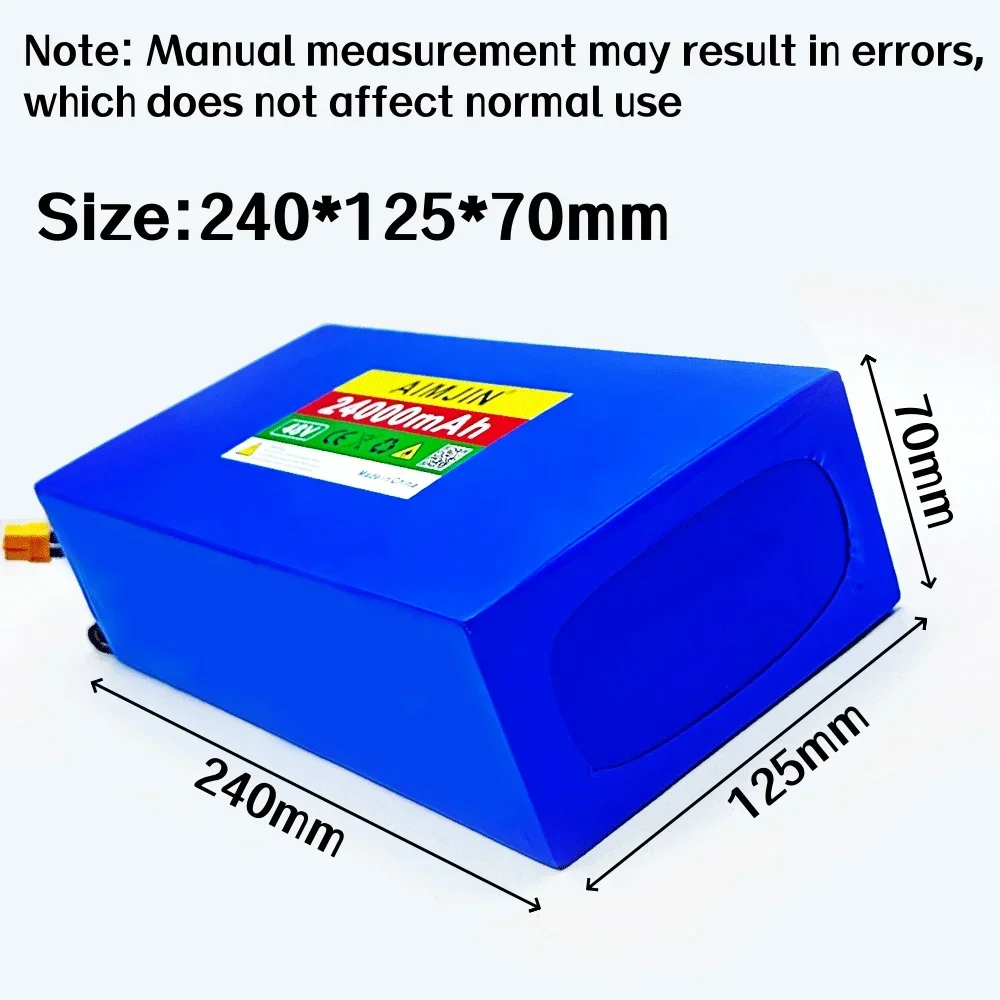 48V 24000mAh 13S6P Li-ion Battery Pack 2000W Citycoco Motorized Scooter Battery Built In 50A BMS+54.6V 2A Charger