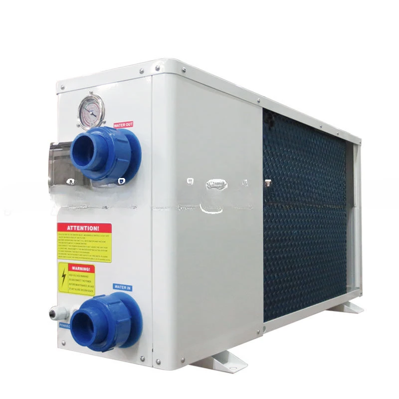 Galvanized Steel Shell Air Source Heat Pump Heater Chiller Villa Swimming Pool Titanium Heat Exchanger High Efficiency on/off