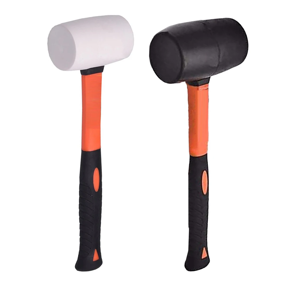 Rubber Mallet Fibreglass Handle Tile Mallet Solid Rubber Flooring Installation Rubber Construction: The Rubber Hammer Head